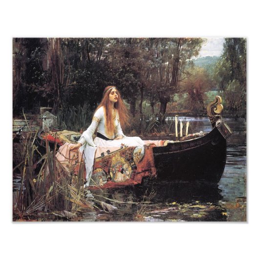 John Waterhouse 1888 "The Lady of Shallot" Foto Afdruk (Voorkant)