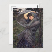 JOHN WATERHOUSE ART BOREAS  LADY BRIEFKAART (Voorkant / Achterkant)