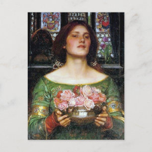John Waterhouse - Gather Ye Rosebuds Briefkaart