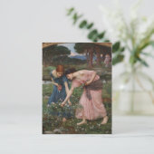 John Waterhouse- Gather Ye Rosebuds in mei Briefkaart (Staand voorkant)