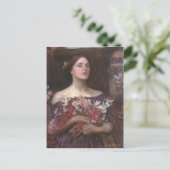 John Waterhouse- Gather Ye Rosebuds of Ophelia Briefkaart (Staand voorkant)