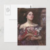 John Waterhouse- Gather Ye Rosebuds of Ophelia Briefkaart (Voorkant / Achterkant)