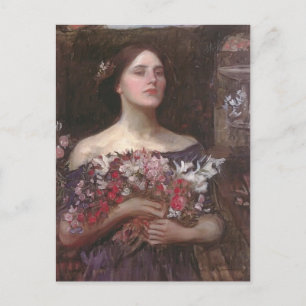 John Waterhouse- Gather Ye Rosebuds of Ophelia Briefkaart