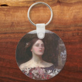 John Waterhouse- Gather Ye Rosebuds of Ophelia Sleutelhanger (Voorkant)