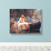John Waterhouse The Lady of Shallot Canvas Afdruk (Insitu (Houten vloer))