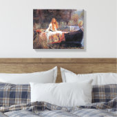 John Waterhouse The Lady of Shallot Canvas Afdruk (Insitu (Slaapkamer))