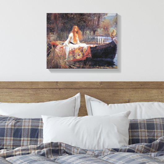 John Waterhouse The Lady of Shallot Canvas Afdruk (Insitu (Slaapkamer))
