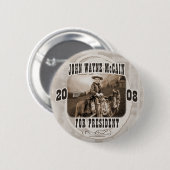 John Wayne McCain '08 Ronde Button 5,7 Cm (Voorkant /achterkant)