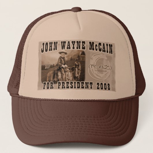 John Wayne McCain '08 Trucker Pet (Voorkant)