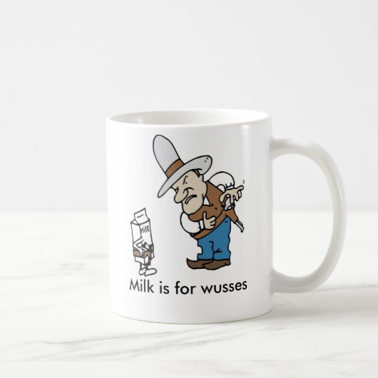 John Wayne Milk is voor de mok van de vrouw (Rechts)