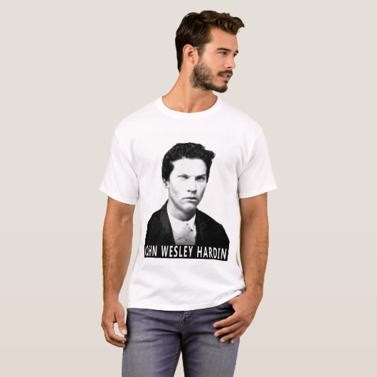 JOHN WESLEY HARDIN OUTLAW T-SHIRT (Voorkant volledig)
