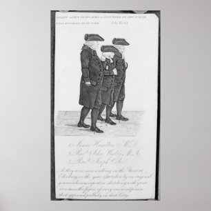 John Wesley loopt in Edinburgh tussen James Poster
