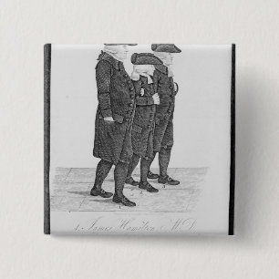 John Wesley loopt in Edinburgh tussen James Vierkante Button 5,1 Cm