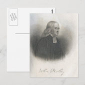 John Wesley Methodist stichter Briefkaart (Voorkant / Achterkant)