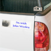 John Wesley Methodist stichter Bumpersticker (Op Truck)