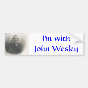 John Wesley Methodist stichter Bumpersticker