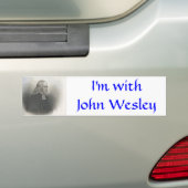John Wesley methodistenstichter Bumpersticker (Op auto)