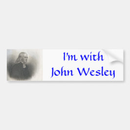 John Wesley methodistenstichter Bumpersticker