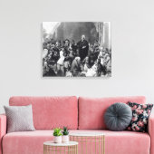 John Wesley preaching Canvas Afdruk (Insitu (Woonkamer))