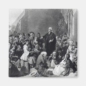 John Wesley preaching Magneet (Voorkant)