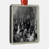 John Wesley preaching Metalen Ornament (Rechts)