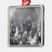 John Wesley preaching Metalen Ornament (Links)