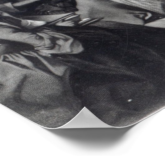 John Wesley preaching Poster (Hoek)