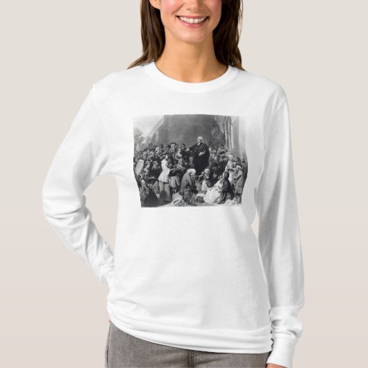 John Wesley preaching T-shirt (Voorkant)