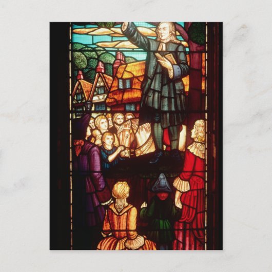 John Wesley Preaching the Gospels in England Briefkaart (Voorkant)