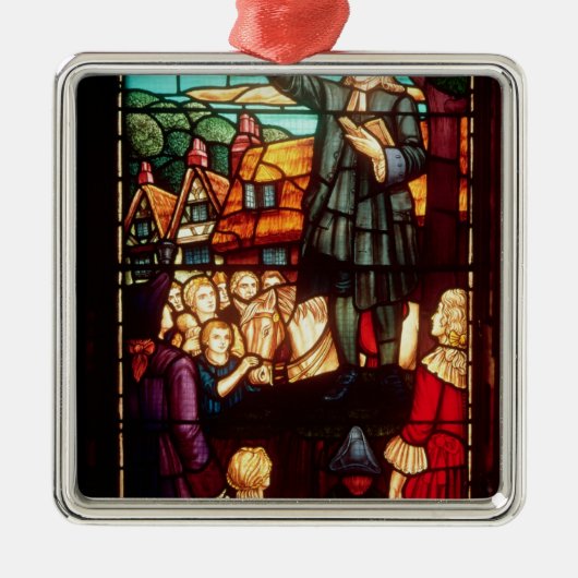 John Wesley Preaching the Gospels in England Metalen Ornament (Voorkant)