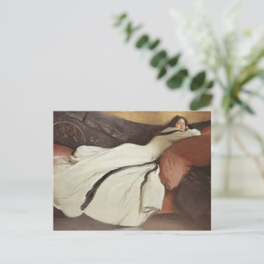 John White Alexander Repose schilderij Art Print Briefkaart (Staand voorkant)