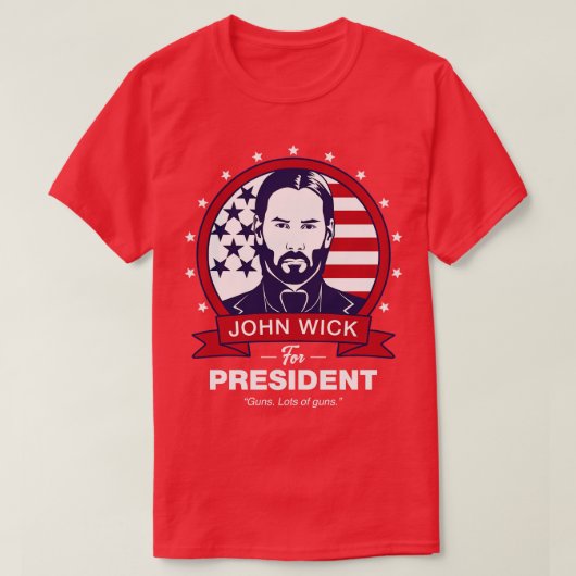 John Wick voor President T-shirt (Design voorkant)