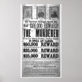 John Wilkes Booth Gezocht Poster (Voorkant)