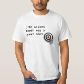 John WIlkes Booth t shirt (Voorkant)