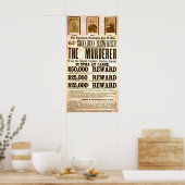 John Wilkes Booth wilde moord Poster (Keuken)