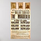 John Wilkes Booth wilde moord Poster (Voorkant)