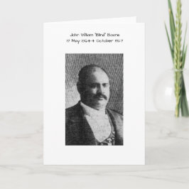 John William "Blind" Boone Kaart