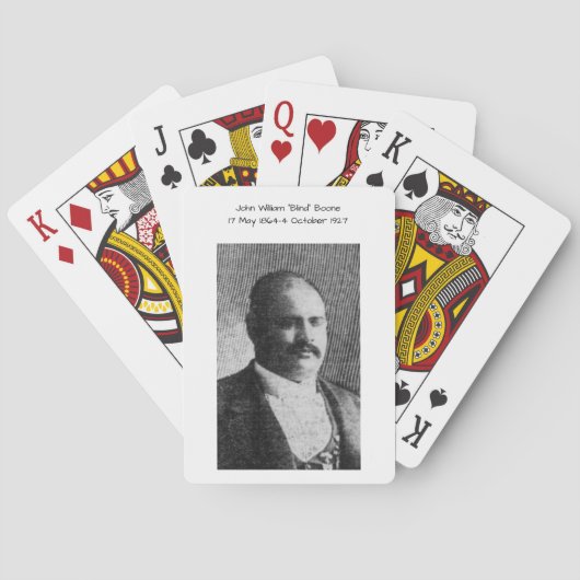 John William "Blind" Boone Pokerkaarten (Achterkant)