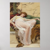 John William Godward - A Siesta Poster (Voorkant)
