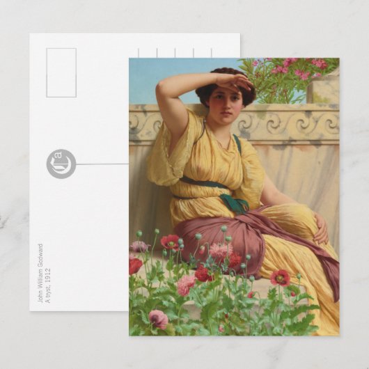 John William Godward A tryst CC0624 Briefkaart (Voorkant / Achterkant)