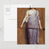 John William Godward - Aan de poort Briefkaart (Voorkant / Achterkant)