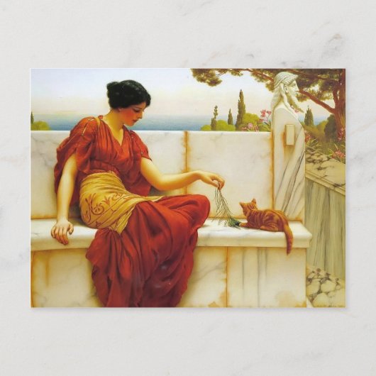 John William Godward - De favoriet Briefkaart (Voorkant)