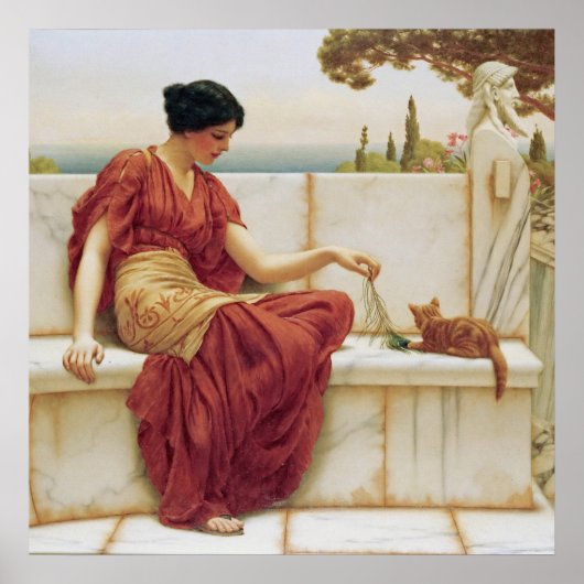John William Godward - De favoriet Poster (Voorkant)