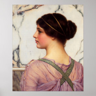 John William Godward - Een griekenland lieftallig Poster