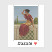 John William Godward - Het signaal Sticker (Vel)