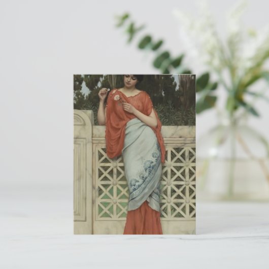 John William Godward.. hij houdt van me, hij houdt Briefkaart (Staand voorkant)