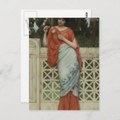 John William Godward.. hij houdt van me, hij houdt Briefkaart (Voorkant / Achterkant)