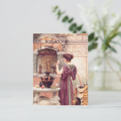 John William Godward - In de tuin Briefkaart (Staand voorkant)