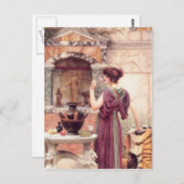 John William Godward - In de tuin Briefkaart (Voorkant / Achterkant)