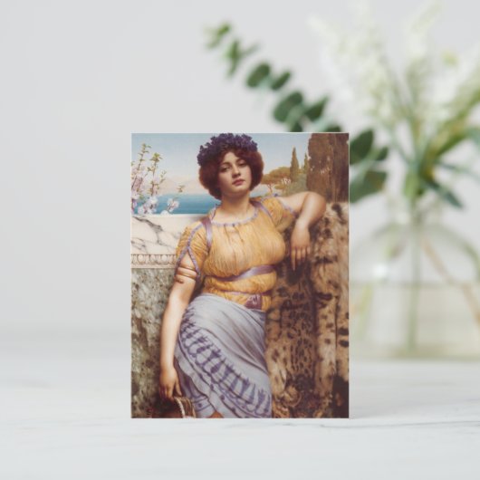 John William Godward - Ionisch dansend meisje Briefkaart (Staand voorkant)